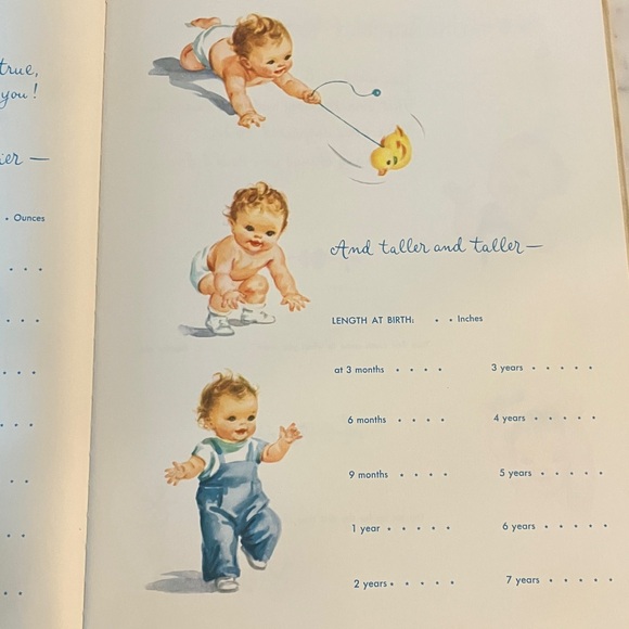 Vintage 1960’s Baby Book Partially Used - Picture 5 of 8